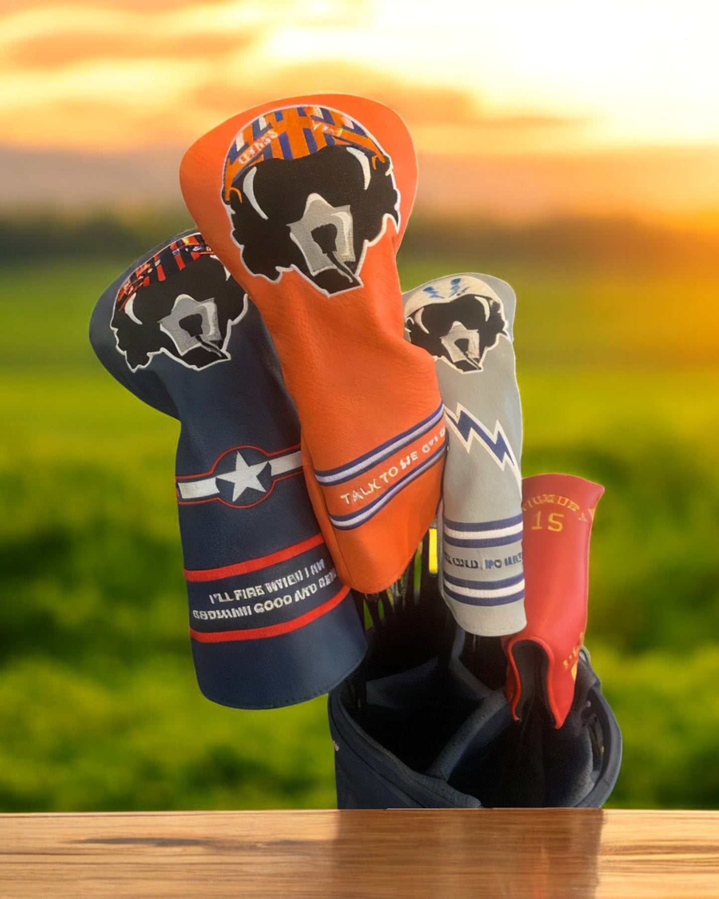 Maverick Driver Leather Headcover | Premium Golf Gear
